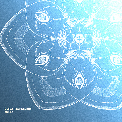 Sur La Fleur Sounds vol. 47 album art cover art design graphic design illustration music typography visualdesign
