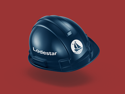 Lodestar Engineering branding branding strategy construction engineering hard hat identity illustration logo mockup survey typography vector