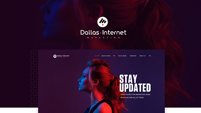 Dallas Internet Marketing branding design graphic design landing page logo ui vector website