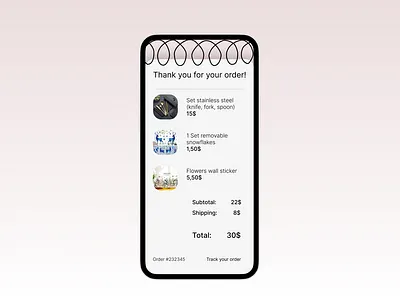 Daily UI 017 challenge dailyui day design hint: design an email receipt. ui ux