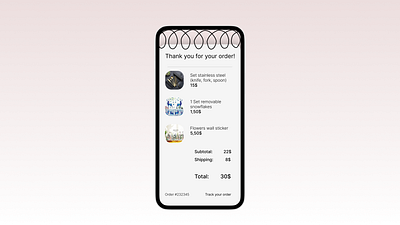 Daily UI 017 challenge dailyui day design hint: design an email receipt. ui ux