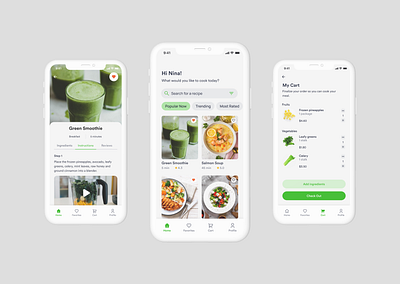 Freshly Dropped | Recipes and Groceries App adobexd figma food delivery food delivery app food mobile app freshly dropped groceries app mobile app mobile app design recipe app ui user experience user interface ux