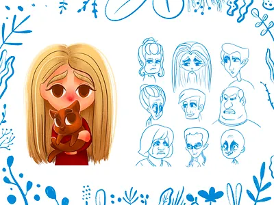 character design 2d art book cartoon character character design characterdesign design digital digital art digital illustration digital painting digitalart drawing emotions illustration kids painting people sketch