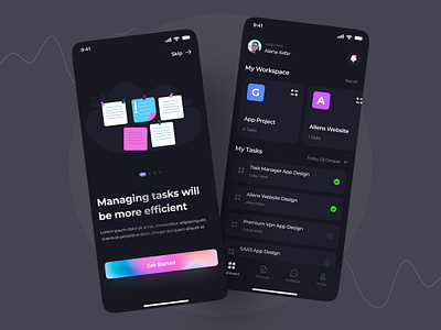 Task Manager App. android app android design app design app ui ux gradient app design hire ui ux designer inspiartion ios app ios design latest app design latest app ui ux mobile design nft nft app nft latest pro app design task manager app trending trendy design web 3