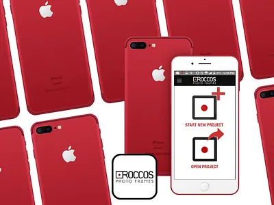 Roccos Photo Frames branding design logo productdesign ui