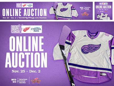 DRW - HOCKEY FIGHTS CANCER adobe photoshop creative design detroit red wings graphic design hockey nhl photoshop typography