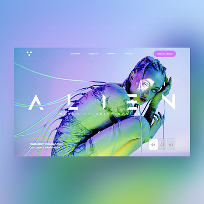Alien Cloud Security Systems Ui Design Concept design graphic design illustration logo nft nft art photography ui ui design ux ux design web design