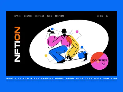 UIUX for NFT Learner design interface nft ui uiux ux webdesign webdevelopment