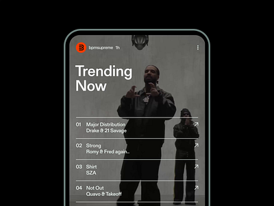 Trending Animation | BPM Supreme animation apple music art direction branding instagram mobile music music industry social spotify trending