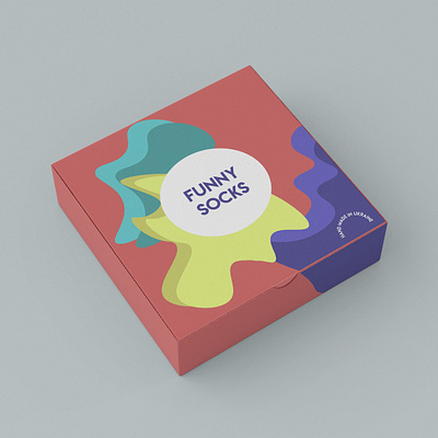 packing box for socks branding graphic design logo ui