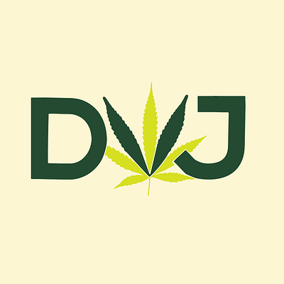 DVJ Logo 2 branding cannabis design graphic design illustration logo typography