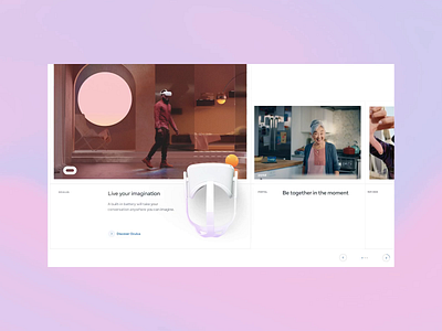 Oculus Page - UI Motion Responsive interactive designer ui animation ui carousel ui interaction ui motion ux motion web animation