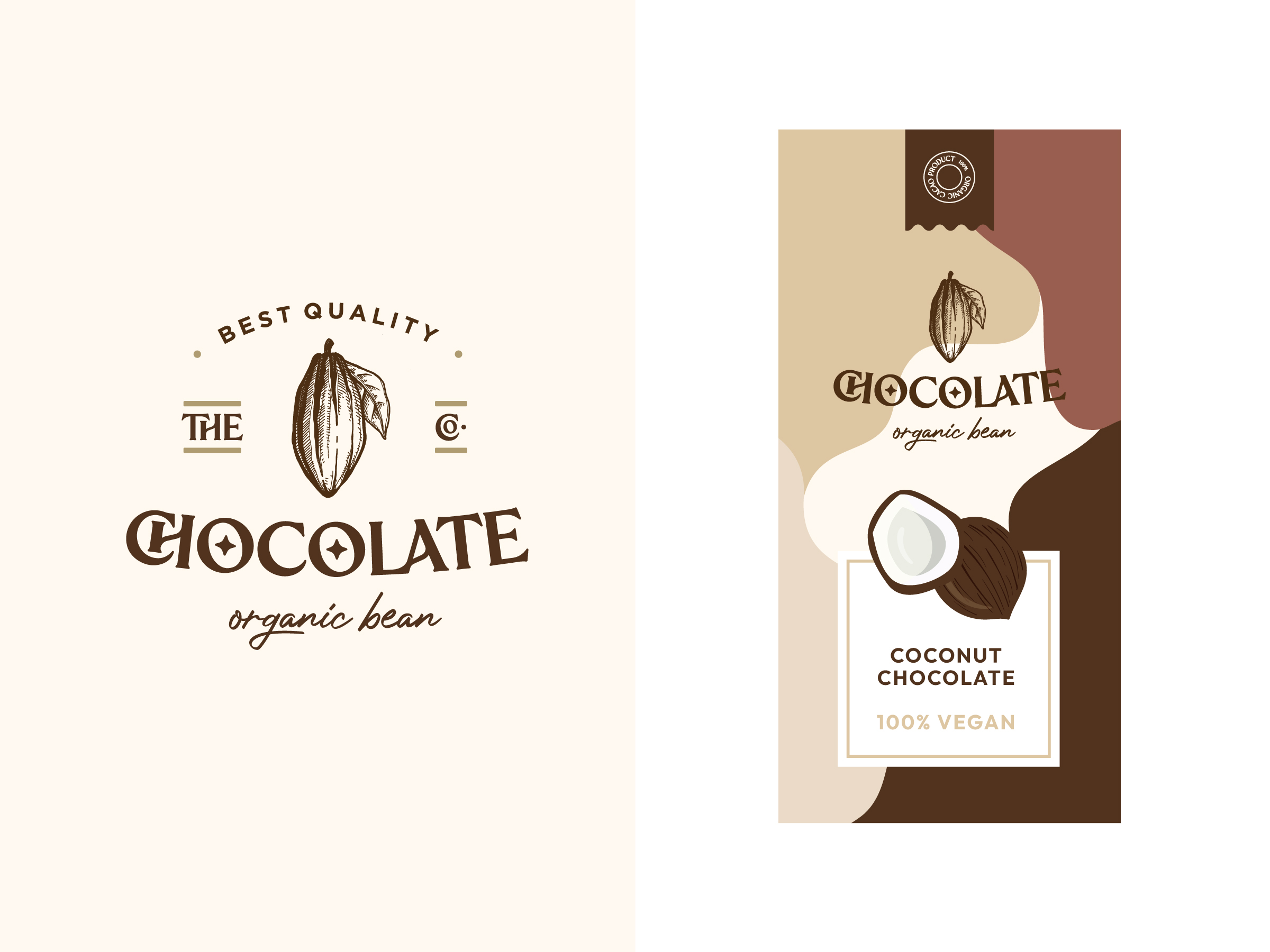 Set Vector Chocolate Logos And Labels. Design Element. Royalty Free SVG,  Cliparts, Vectors, and Stock Illustration. Image 68319902.