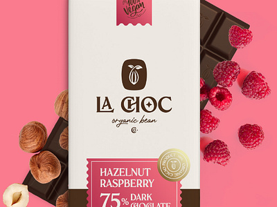 La Choc - Premium Vegan Chocolate Packaging abstract brand identity cacao choco chocolate chocolate logo chocolate packaging cocoa logo logo design modern packaging vegan vegan chocolate vegan logo vegan packaging