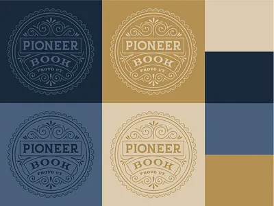 Pioneer Book Hand Lettered Logo by Type Affiliated antique lettering branding hand lettered logo hand lettering lettering lettering artist logo logo design logo lettering type affiliated vintage lettering