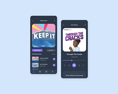 Podcast App Design 🎧 app design music podcast ui ux