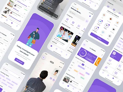 EdCircle - E-Learning Mobile App android app app design bangladesh design education elearning freelance ios learning platform live class online class product design shoaib mahmud skillshare study teaching tutoring ui uiux ux