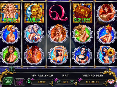 Game reels development for the Zodiac themed slot game gambling gambling art gambling design game art game design illustration main ui reels reels design slot design slot ui ui ui design ui development ui slot zodiac zodiac art zodiac slot zodiac symbols zodiac themed