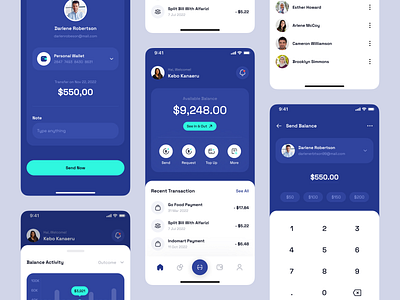 Fanacy - Finance Mobile App app app design banking banking app clean design finance finance app flat money saving simple ui ui kit ux wallet