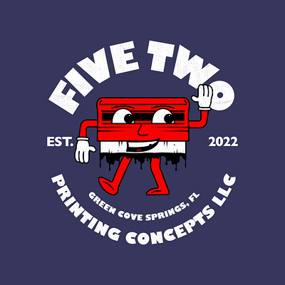 Five Two Logo design graphic graphic design illustration