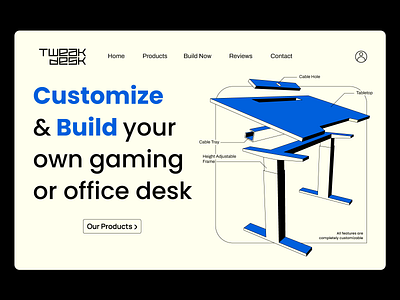 TweakDesk | Landing Page Design landing page ui website