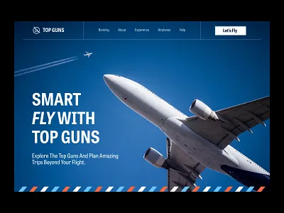 Landing Page for an Airline airline airplane design landing landing page ui ux web web page website