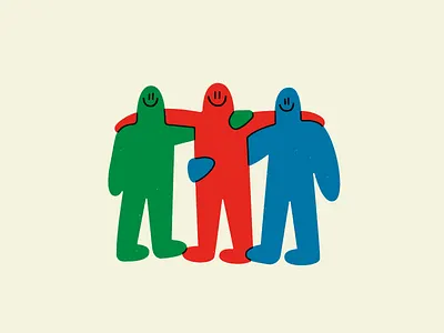 Buds 💚❤️💙 art buds character doodle friends fun illustration love pals