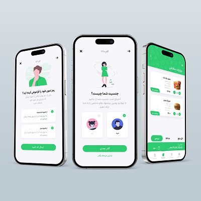 Food App app design mobile