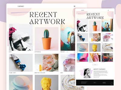 Artist's Portfolio 3d animation artistic branding colors graphic design illustration logo motion graphics ui ux vector