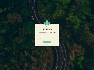Pop-Up / Overlay- Daily UI 016 016 dailyui dailyui016 dailyuichallenge design graphic design green illustration joinus overlay popup savetree tree ui ux vector