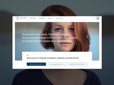 Archives - Rothschild hospital - Main pages health hospital ui ux website