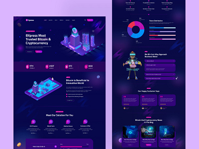 Crypto Landing Page Design blockchain crypto cryptocurrency dashboard graphic design landing page marketplace metaverse mobile app designs mobile mockup nft ui ux web3.0