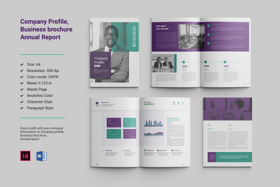 Company profile, Brochure, Annual report advertisement annual report design brochure design bundle template business proposal company profile company profile design conference print template bundle design free company profile downlaod free template graphic design white papers