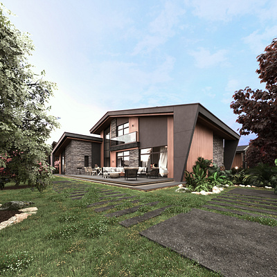 Kösen Vills Botanik - Villa Design 3d 3d render architectural villa design