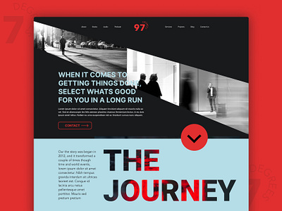 97 Degrees - Landing page concept design branding concept design homepage landing logo logo design modern ui website