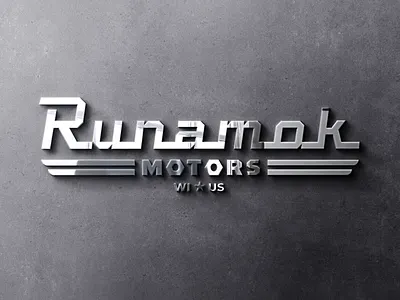 Runamok Motors automobile bruner cars design graphic hot rods icon logo mechanic mike restoration trucks