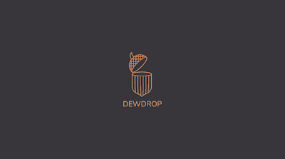 логотип для студии дизайна интерьеров DEWDROP branding design graphic design logo vector