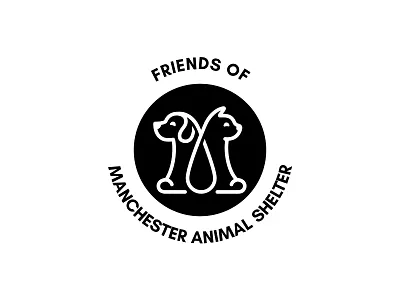 Friends of Manchester Animal Shelter awesome awesome logo branding design logo minimal vector
