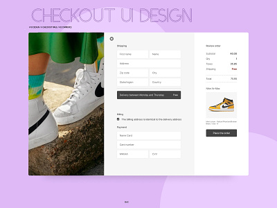 Checkout UI Design graphic design ui