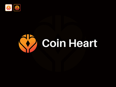 Heart CryptoCoin 3d bitcoin blockchain branding coin coin heart crypto crypto heart coin crypto wallet cryptocurrency design ethereum graphic design heart coin heart cryptocoin logo logo bitcoin minimal logo monogram logo vector