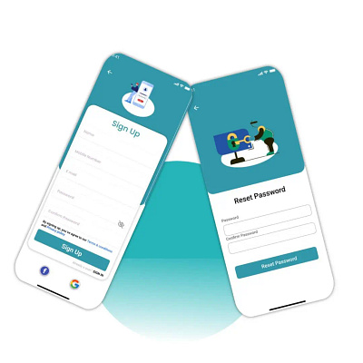 Sign up and password reset page. app branding design figma graphic design illustration logo ui ux web design