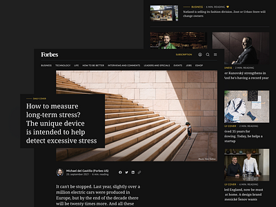 Three countries - One Forbes dark dark mode design forbes magazine product ui ux web