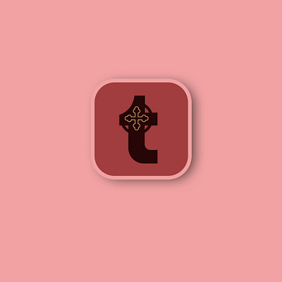 New app icon for Tumblr branding design graphic design logo minimal