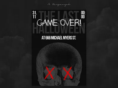 Halloween poster 3d animation branding design graphic graphic design graphicdesign illustration like likes logo motion graphics poster ui uiux ux uxui web webdesign
