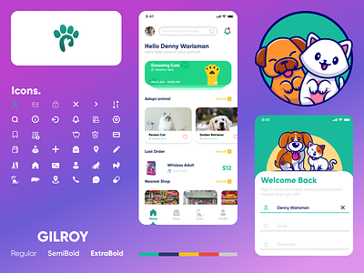 Fellas - Petstore Mobile Apps 3d animation branding design graphic design illustration logo mobile app mobile design motion graphics petshop petstore ui ux vector