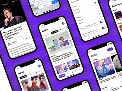 News Application apple application feature ios mobile application news news app news application positive news product product design ui ux unique user experience user interface