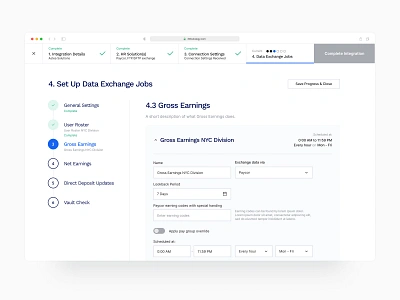 Complex multi-step API connection flow (SaaS Web App) admin ai api crypto dashboard design enterprise finance fintech minimal pay product design saas software stepper ux ux designer web app web application