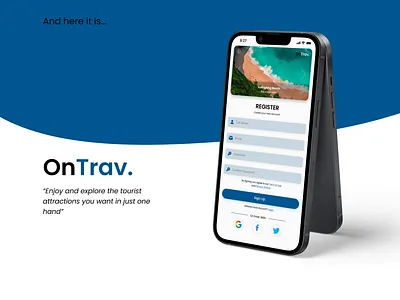Online Travel App app register page sign up sign up page ui ui design ux design