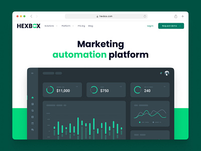 Hero block. Landing page button clean design figma green header hero landing page webdesign website