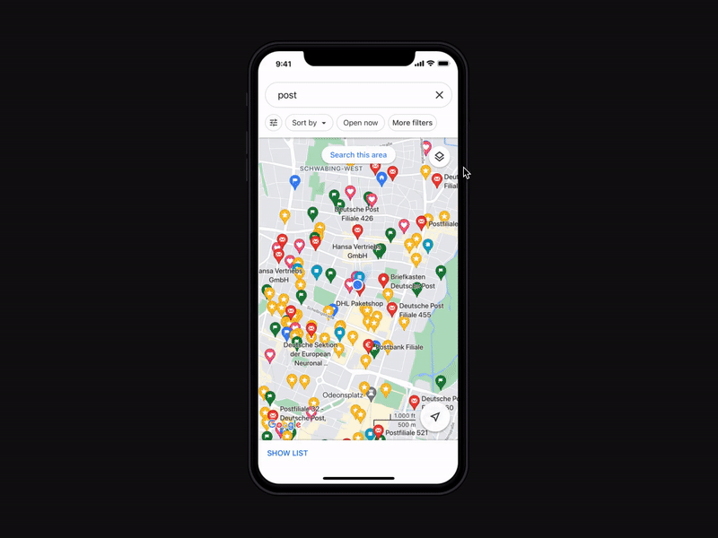 Google Maps Clean View google googlemaps map savedplace uidesign uxdesign view